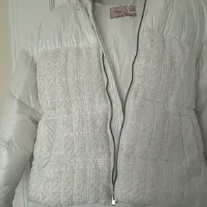 BCBG White Puffer Jacket